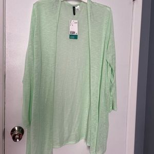 NWT Mint green cardigan sweater XL H&M